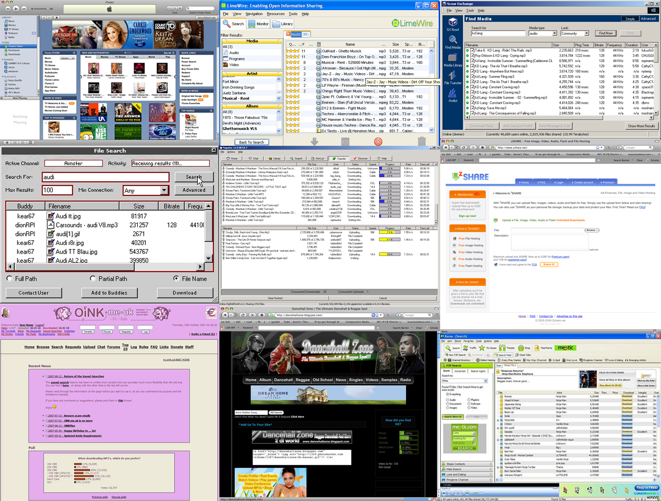 Online music collage