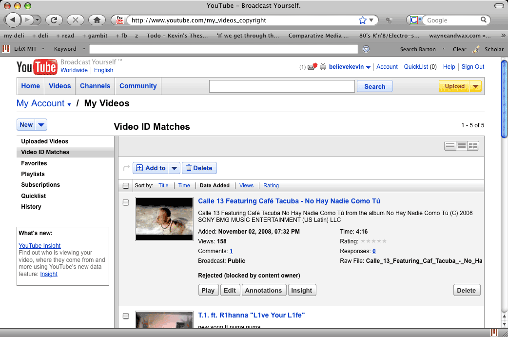 YouTube Content ID